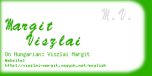 margit viszlai business card